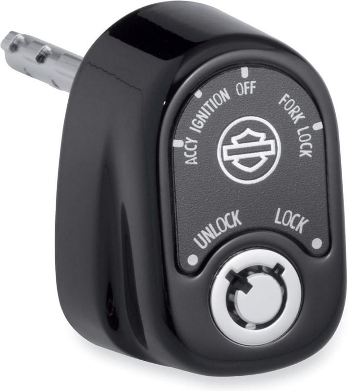 HarleyDavidson Fork Lock and Ignition Switch, Gloss Black 71400126A