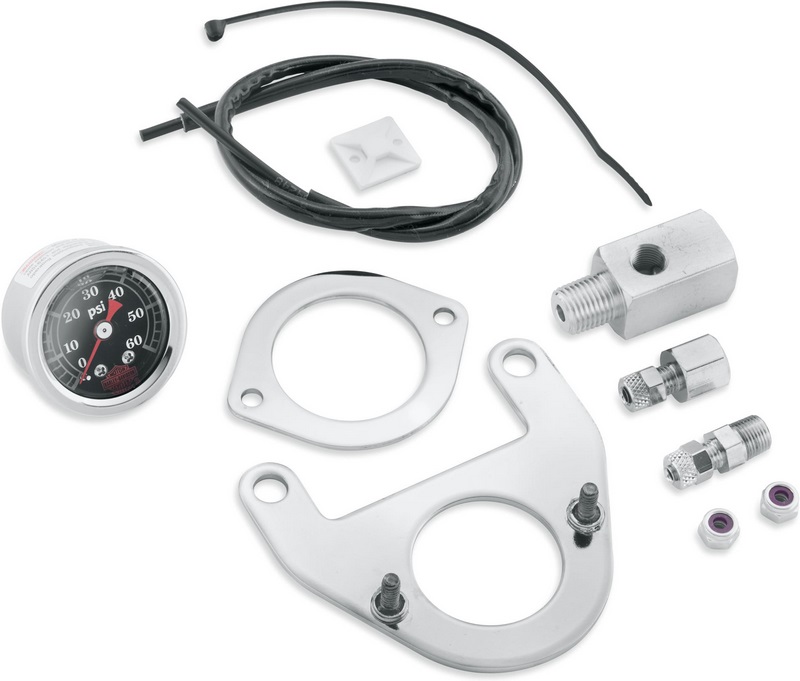 HarleyDavidson Oil Pressure Gauge Kit, Chrome 7513399