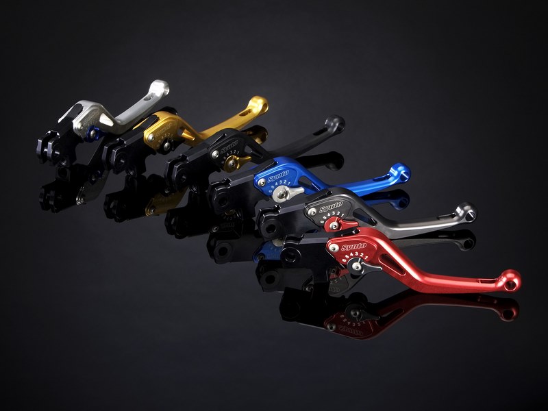 ABM Brake lever synto complete BH21 - version lever: short, Color of lever:  gold, Color of adjuster: gold,
