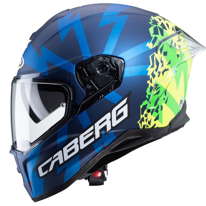 Caberg Drift Evo Storm Helmet Blue Yellow | C2OH00J1 - Euronetbike.net get  motorcycle parts and accessories online!