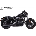 IXIL IXIL Slip On Exhaust (Lower Muffler) - Ironhead Round Chrome | HD 1009 SC | ixil_HD_1009_SC | euronetbike-net