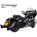 IXIL IXIL Slip On Exhaust (Right Muffler) - Ironhead Round Black | HI 2016 SB | ixil_HI_2016_SB | euronetbike-net