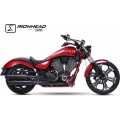 IXIL IXIL Slip On Exhaust (Lower Muffler) - Ironhead Round Black | HV 3002 SB | ixil_HV_3002_SB | euronetbike-net
