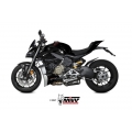 Mivv silencers Mivv X-M1 Black Stainless Steel Exhaust | D.047.SC4B | mivv_D047SC4B | euronetbike-net