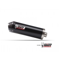 Mivv silencers Mivv Oval Black Stainless Steel With Carbon Cap Exhaust | KT.023.LVC | mivv_KT023LVC | euronetbike-net