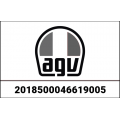 AGV AGV CROWN PAD K6 S/K6 BLACK/GREY Size : S | 2018500046619005 | agv_2018500046-619_S | euronetbike-net