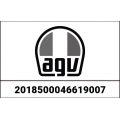 AGV AGV CROWN PAD K6 S/K6 BLACK/GREY Size : M | 2018500046619007 | agv_2018500046-619_M | euronetbike-net