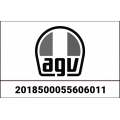 AGV AGV CROWN PAD PISTA GP RR BLACK/RED, Size : XXL | 2018500055606011 | agv_2018500055-606_XXL | euronetbike-net
