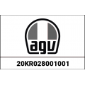 AGV AGV MICRO OPENING BUTTON K1 BLACK | 20KR028001001 | agv_20KR028001-001 | euronetbike-net