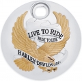 Harley-Davidson Harley-Davidson Live to Ride Console Door Cover, Gold & Chrome | 61335-09A | hd_61335-09A | euronetbike-net
