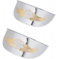 Harley-Davidson Harley-Davidson Eagle Wing Passing Lamp Visors, Gold & Chrome | 67796-91T | hd_67796-91T | euronetbike-net