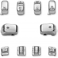 Harley-Davidson Harley-Davidson Chrome Switch Cap Kit, Chrome | 71802-03 | hd_71802-03 | euronetbike-net