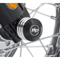 Harley-Davidson Harley-Davidson Defiance Front Axle Nut Covers, Black Anodized Machine Cut | 43000064 | hd_43000064 | euronetbike-net