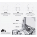 Harley-Davidson Harley-Davidson King-Size H-D Detachables Windshield for FL Softail Models-21 in. Clear, Polished Braces, Clear-Polished Braces | 57400112 | hd_57400112 | euronetbike-net