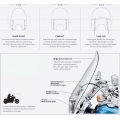 Harley-Davidson Harley-Davidson Quick-Release Compact Windshield, Clear-Polished Braces | 58346-06 | hd_58346-06 | euronetbike-net