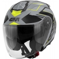 GIVI Parts Givi Jet helmet X.25 TRACE Matte Grey/Black/Yellow, Size 56/S | HX25FTCGY56 | givi_HX25FTCGY56 | euronetbike-net