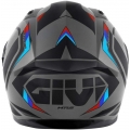 GIVI Parts Givi Full face helmet 50.8 MACH1 Matte Grey/Black/Red, Size 54/XS | H508FMHGR54 | givi_H508FMHGR54 | euronetbike-net