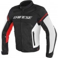 Dainese wear Dainese AIR FRAME D1 TEX JACKET, BLACK/WHITE/RED, Size 48 | 201735196-858_48 | dai_201735196-858_54 | euronetbike-net