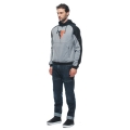 Dainese wear Dainese Daemon-X Safety Hoodie Full Zip Melange-Gray/Black/Red-Fluo | 201735263-95H | dai_201735263-95H_56 | euronetbike-net