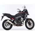 Shark Muffler SHARK DSX-7 slip on exhaust (2-1), Silver, Elliptical/Conical | 843016 | shm_843016 | euronetbike-net