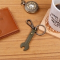 Royal Enfield ROYAL ENFIELD Spanner Leather Keychain - Olive | re_RLCKCS220046 | euronetbike-net