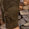 Genuine Apparel ROYAL ENFIELD Core Solid Cargo Shorts - Khaki | re_RLASRS230642 | euronetbike-net