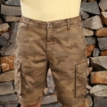 Genuine Apparel ROYAL ENFIELD Camo Cargo Shorts - Khaki Camo | re_RLASRS230666 | euronetbike-net