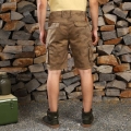 Genuine Apparel ROYAL ENFIELD Camo Cargo Shorts - Khaki Camo | re_RLASRS230666 | euronetbike-net