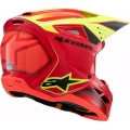 Alpinestars Alpinestars Youth S-M3 Fray Helmet, Red, Yellow, Black | 8301725-3051 | alp_8301725-3051-YL | euronetbike-net