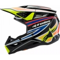 Alpinestars Alpinestars Youth S-M3 Wurx Helmet, Black, Yellow, Blue | 8302125-1574 | alp_8302125-1574-YL | euronetbike-net
