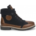 Genuine Apparel ROYAL ENFIELD Royal Enfield Kargil Boots - Navy & Brown | re_RLCSOA220343 | euronetbike-net