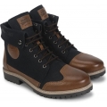 Genuine Apparel ROYAL ENFIELD Royal Enfield Kargil Boots - Navy & Brown | re_RLCSOA220343 | euronetbike-net