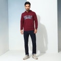 Genuine Apparel ROYAL ENFIELD Royal Varsity Hoodie - Burgundy | re_RLASSA230812 | euronetbike-net