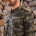 Genuine Apparel ROYAL ENFIELD Camo All Over Print Shirt - Olive Camo | re_RLASHS230830 | euronetbike-net