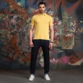 Genuine Apparel ROYAL ENFIELD Summer Slub Polo - Yellow | re_RLATSS220977 | euronetbike-net