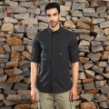 Genuine Apparel ROYAL ENFIELD Mlg Alfresco Shirt - Black | re_RLASHS231017 | euronetbike-net