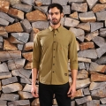 Genuine Apparel ROYAL ENFIELD Royal Enfield Mlg Performance Shirt - Khaki | RLASHS231117 | re_RLASHS231117 | euronetbike-net