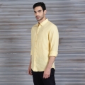 Genuine Apparel ROYAL ENFIELD Cotton Linen Shirt - Light Yellow | RLASHS231197 | re_RLASHS231200 | euronetbike-net