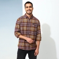 Genuine Apparel ROYAL ENFIELD Classic Check Shirt - Brown | re_RLASHA230156 | euronetbike-net Genuine Apparel ROYAL ENFIELD Classic Check Shirt - Brown | re_RLASHA230156 | euronetbike-net
