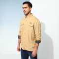 Genuine Apparel ROYAL ENFIELD Highlander Mesa Shirt - Light Brown | re_RLASHA230189 | euronetbike-net