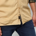 Genuine Apparel ROYAL ENFIELD Highlander Mesa Shirt - Light Brown | re_RLASHA230189 | euronetbike-net