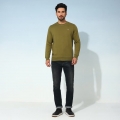 Genuine Apparel ROYAL ENFIELD Conquerer Sweatshirt - Olive | re_RLASSA230717 | euronetbike-net