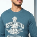 Genuine Apparel ROYAL ENFIELD Essential Trooper Sweatshirt - Vintage Blue | re_RLASSA230855 | euronetbike-net Genuine Apparel ROYAL ENFIELD Essential Trooper Sweatshirt - Vintage Blue | re_RLASSA230855 | euronetbike-net