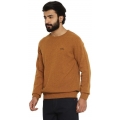 Genuine Apparel ROYAL ENFIELD Flat Knit Crew Sweater - Mustard | re_RLASWA210435 | euronetbike-net