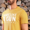 Genuine Apparel ROYAL ENFIELD Royal Enfield Made Like A Gun Core T-Shirt - Mustard | RLATSS230066 | re_RLATSS230070 | euronetbike-net