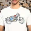 Genuine Apparel ROYAL ENFIELD Love For Riding Graphic Tee'S - White | re_RLATSS231754 | euronetbike-net