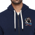 Genuine Apparel ROYAL ENFIELD Riders Hooded Sweatshirt - Navy Emerald | re_RLASSA210117 | euronetbike-net