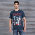Genuine Apparel ROYAL ENFIELD Cafe Racer T-Shirt - Navy | re_RLATSS231677 | euronetbike-net