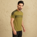 Genuine Apparel ROYAL ENFIELD Striped Adventurer T-Shirt - Olive | RLATSA230569 | re_RLATSA230570 | euronetbike-net