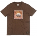 Genuine Apparel ROYAL ENFIELD Aom Border Stamp T-Shirt - Brown | re_RLATSO220044 | euronetbike-net